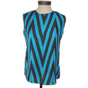 Diane Von Furstenberg Women's 100% Silk Shell Blouse Sleeveless Top Size Small